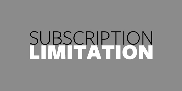 subscription-limitation