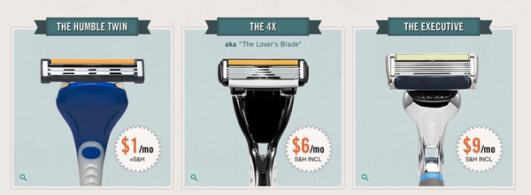 dollar shave club razor options